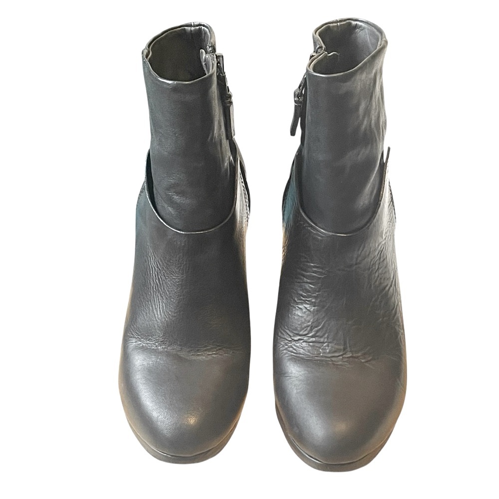 Rag & Bone Kendall Black Leather High Heel Ankle Boots Booties Size 8 - Picture 4 of 17